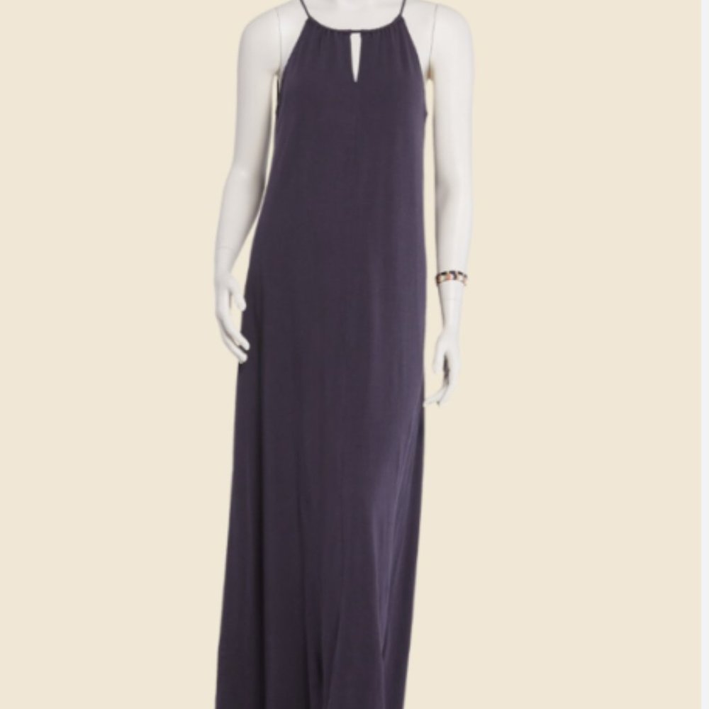 Z Supply Marta Maxi Dress Size Small Charcoal Grey